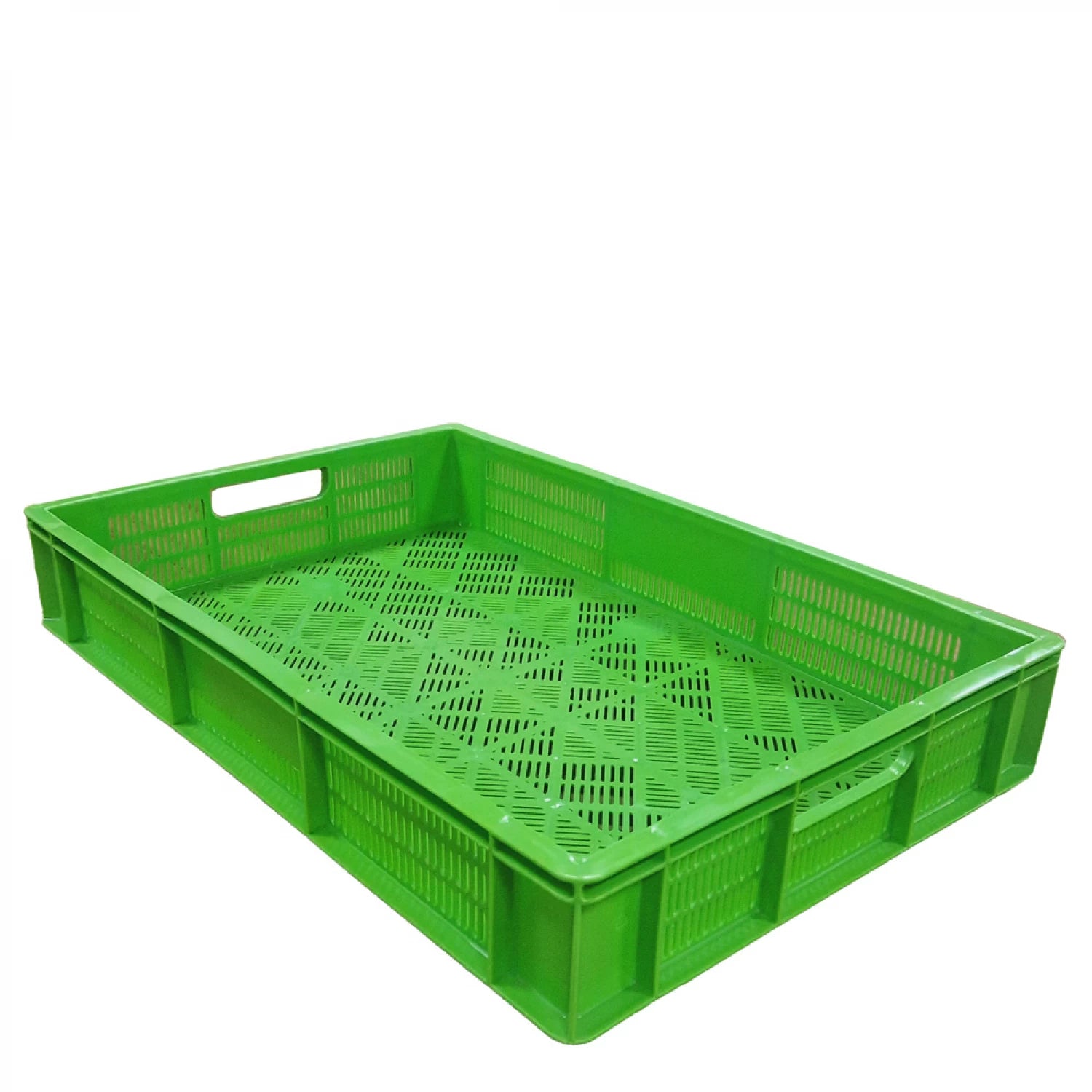 Green crate for fruit and vegetable shelves 60x40 cm, Height: 10 cm