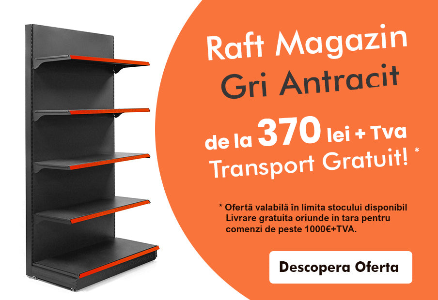  Rafturi Magazin & Mobilier Explorati gama noastra variata de rafturi metalice pentru magazine si supermarket-uri, concepute pentru a maximiza eficienta si estetica spatiilor comerciale. 